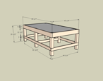 Wedge Table -- Large